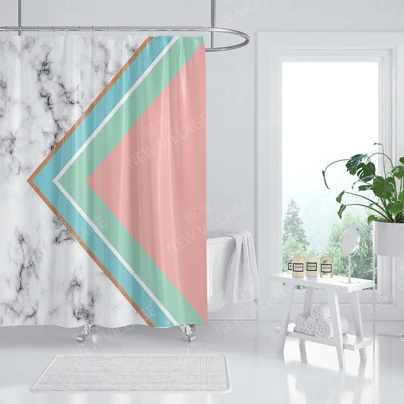 home shower curtains for bathroom colorful Marbling waterproof fabric bathroom Curtains modern shower curtain 180x200 240x200