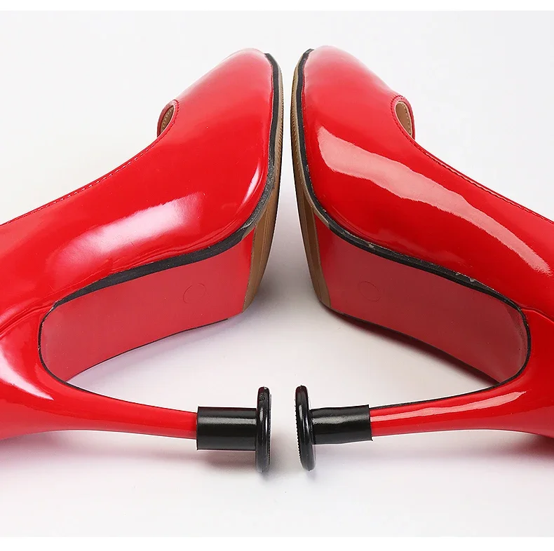 Runde Schutzkappen für hohe Absätze, Ersatzspitzen für Stiletto-Absätze, rutschfeste und geräuschreduzierende Absatzschoner für Damen-High-Heels – Detail 12