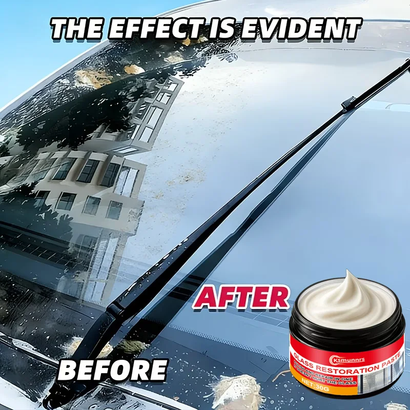 Glass Scratch Remover and Polishing Paste for Mirror Windshield Goggles Watch and Aquarium Glass Repair
