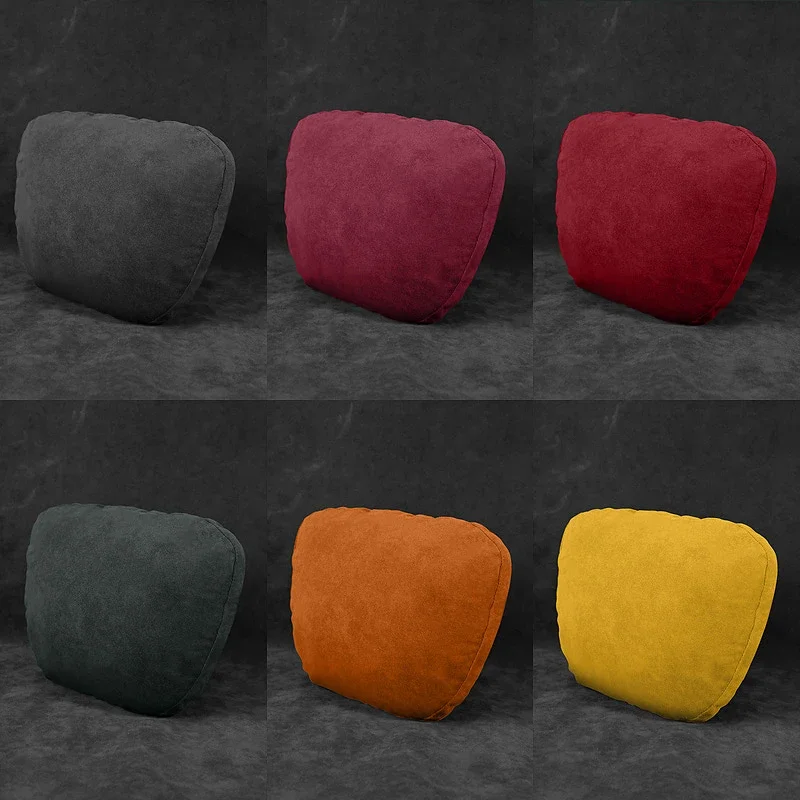 For Suzuki Swift Vitara Jimny SX4 Baleno Ertiga Celerio Alto Suede Car Neck Rest Pillow - Auto Seat Neck Support Accessory
