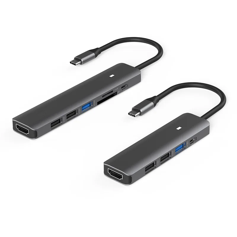 

Type-C docking station HDMI 4K high definition USB 3.0 docking station 7-in-1 USB HUB notebook converter