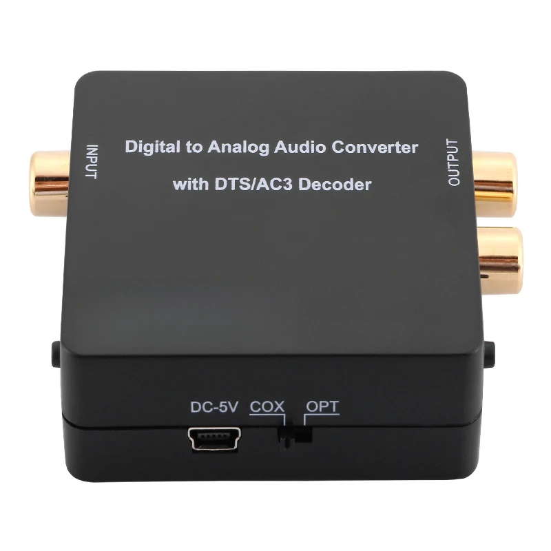 

Digital fiber coaxial to analog digital to analog volume adjustment DTSAC35.1 channel audio decoder