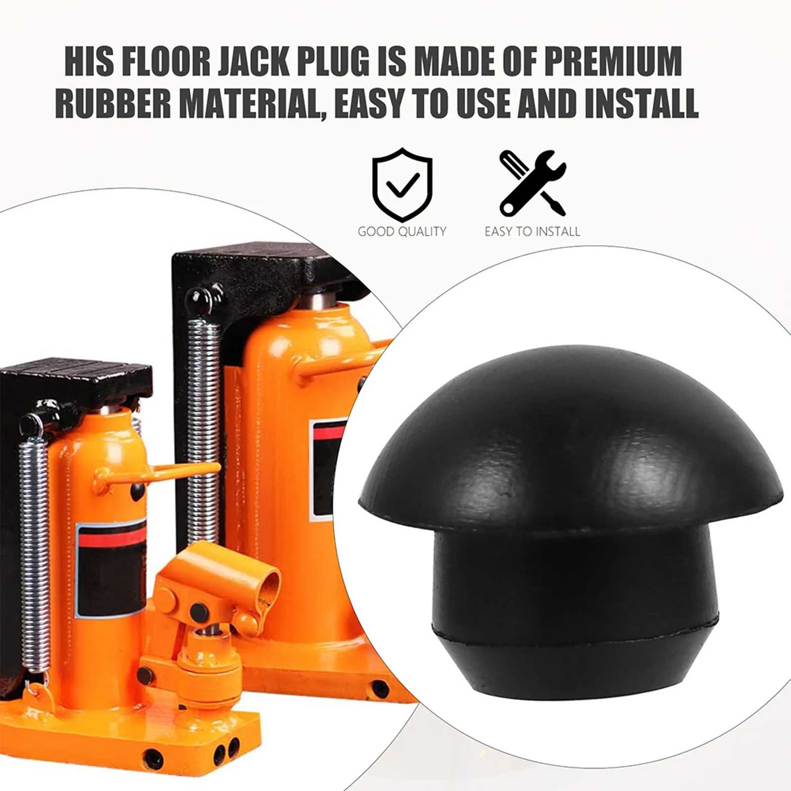 

10Pcs Jack Plug Premium Rubber Hydraulic Bung Oil Filler Plugs Waterproof Tapered Shape Easy Install Lifting