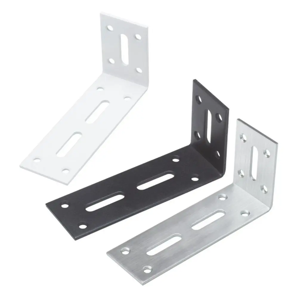 New Stainless Steel/Iron Corner Brackets Wall Mounted Durable Fixing Bracket Space Saving Useful Shelf Bracket Furniture