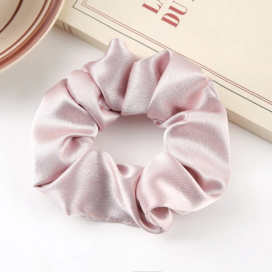 Cross-border satin large intestine hair circle high-end crystal satin hair rope head rope high-elastic rubber band sweet hair h