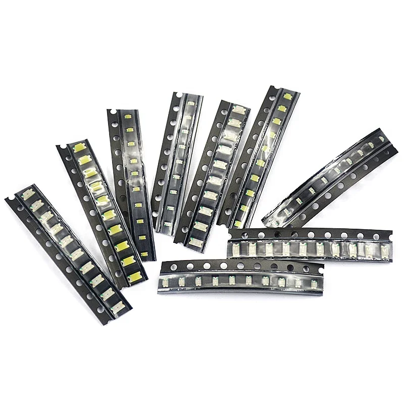 100pcs 0402 0603 0805 1206 SMD LED Red Yellow Green White Blue Orange Light Emitting Diode Water Clear LED Light Diode Set