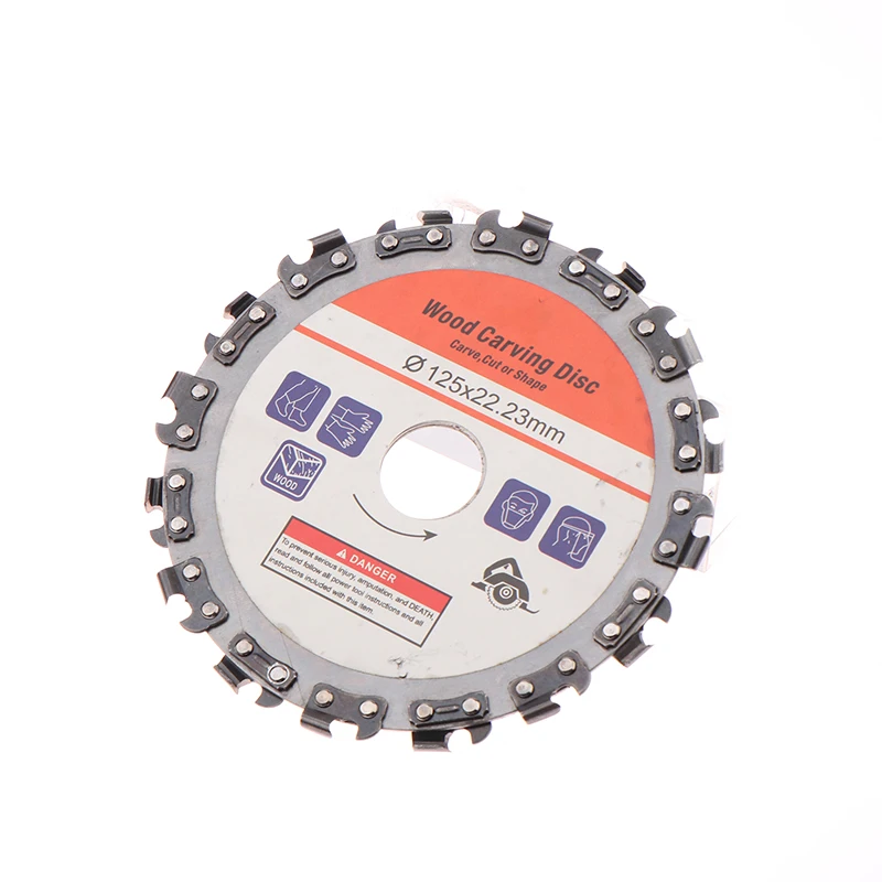 125 *22 Mm Grinding Woodworking Disc Grooving Machine Chains Disc Wood Carving Cutting Disc For 5 Inch Angle Grinder