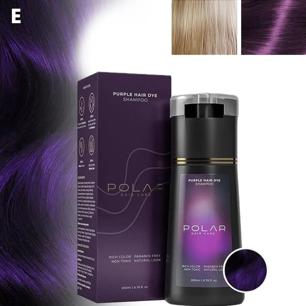 Haarverf Kleurshampoo 3 in 1 Instant Haarverfshampoo Voedt Langdurige Kleurverf Voor Vrouwen & Mannen Grijs Haar Dekking 200ML