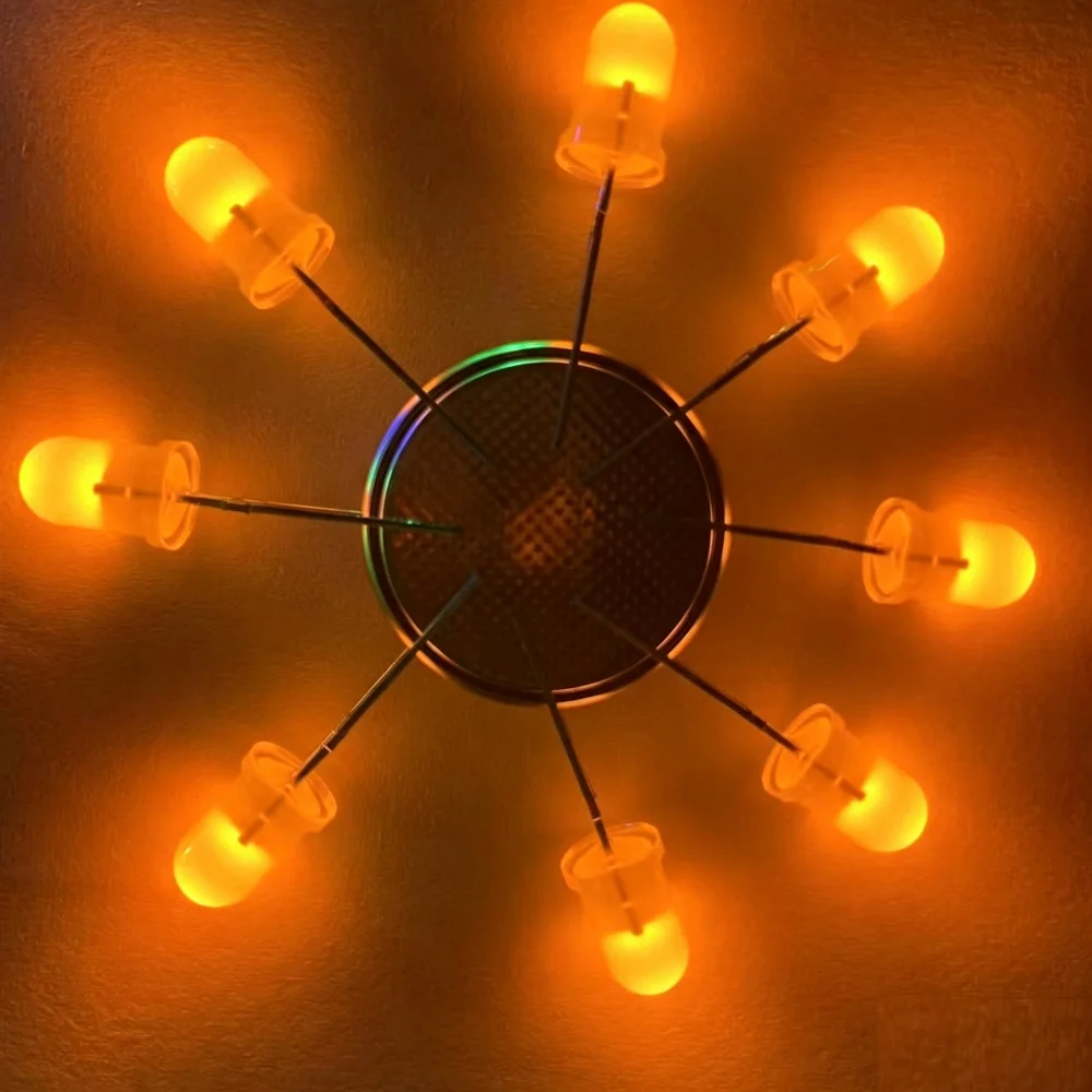 10pcs F5 Water Clear (Transparent) Round 5mm LED Light Emitting Diode Red Blue Green Orange Yellow White