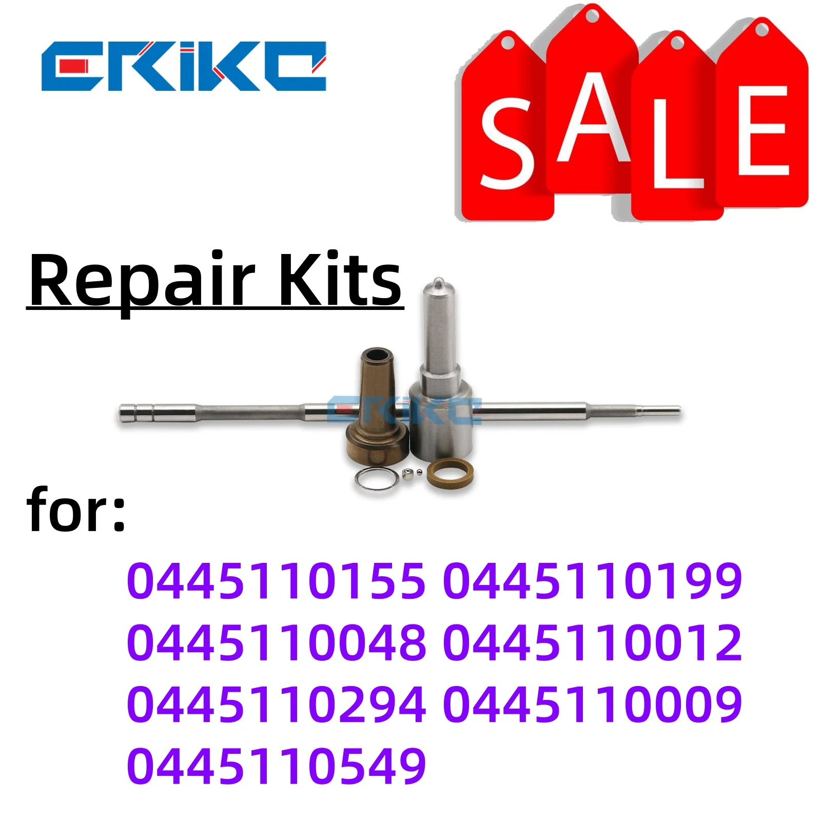 ERIKC Original Injector Repair Kits For 0445110155 0445110199 0445110048 0445110012 0445110294 0445110009 0445110549