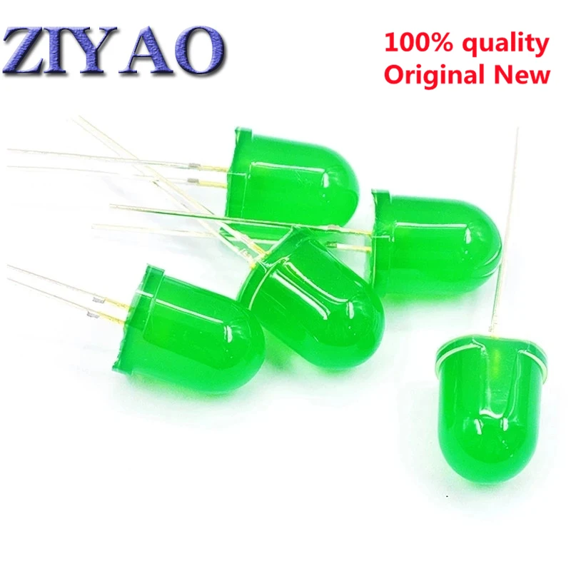 10Pcs F10 10MM LED Emitting Diode Red White Yellow Green Blue 3V DIY PCB Circuit Transparent Diffused Arduino Bulb