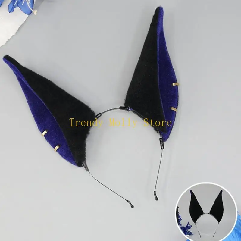 N5KB wassen gezicht hoofdband pluche dierlijke oor vorm haar hoepel schattige haarband voor tieners