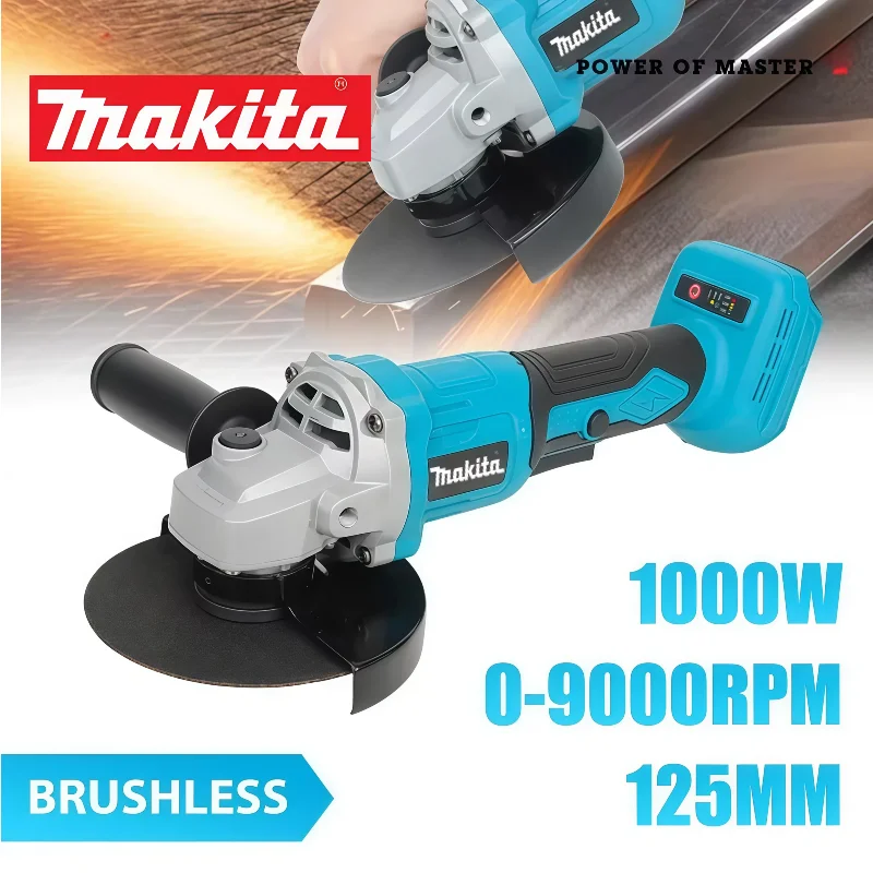 

Makita Handheld Brushless Angle Grinder Cutting Rechargeable Electric Power Tool Polishing Machine Grinder for Makita Battery