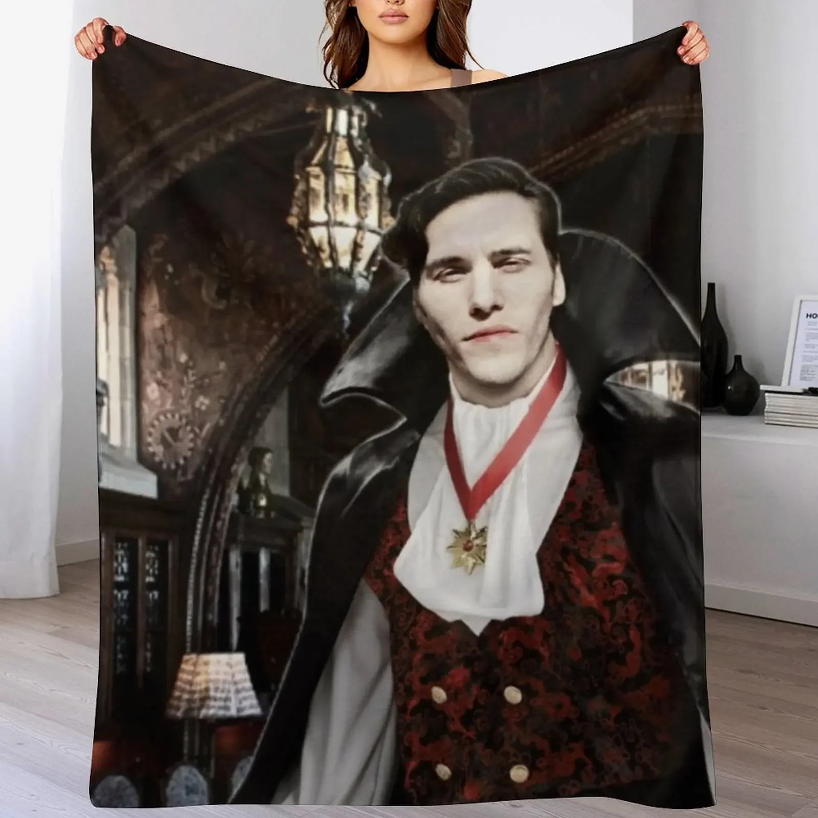 

Vampire Jerma Throw Blanket Personalized Gift wednesday Fashion Sofas Bed Blankets