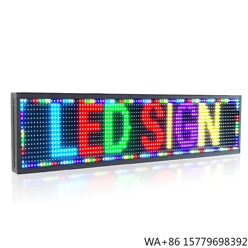 Custom Indoor Outdoor LED Display Luminous Scrolling Light Emitting Screen
