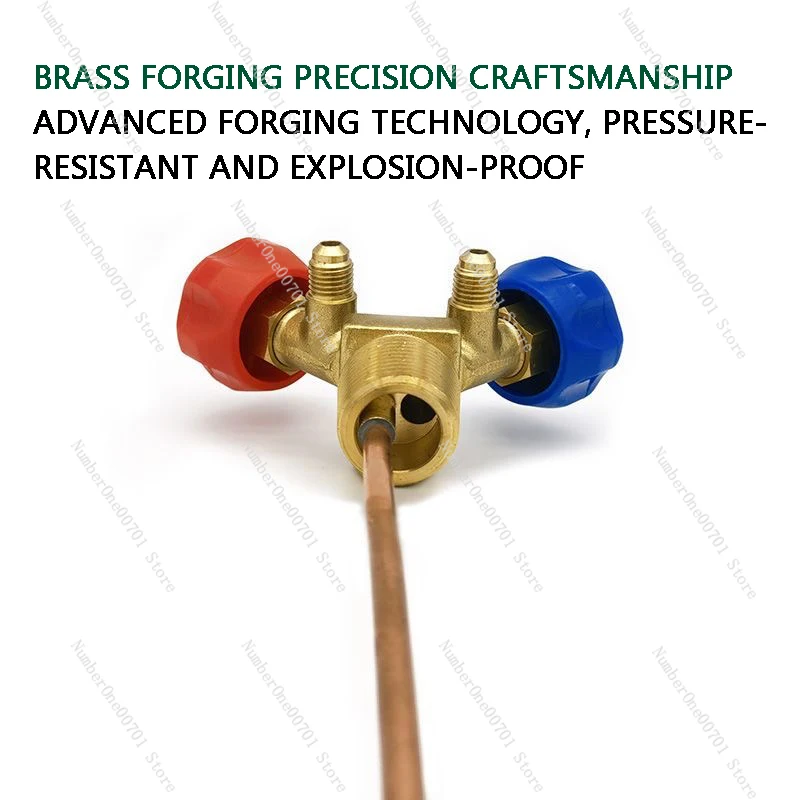 Special Cylinder Valve for Refrigerant Recovery and Filling High and Low Pressure Explosion-Proof Horn Valve Switch Hand Valve