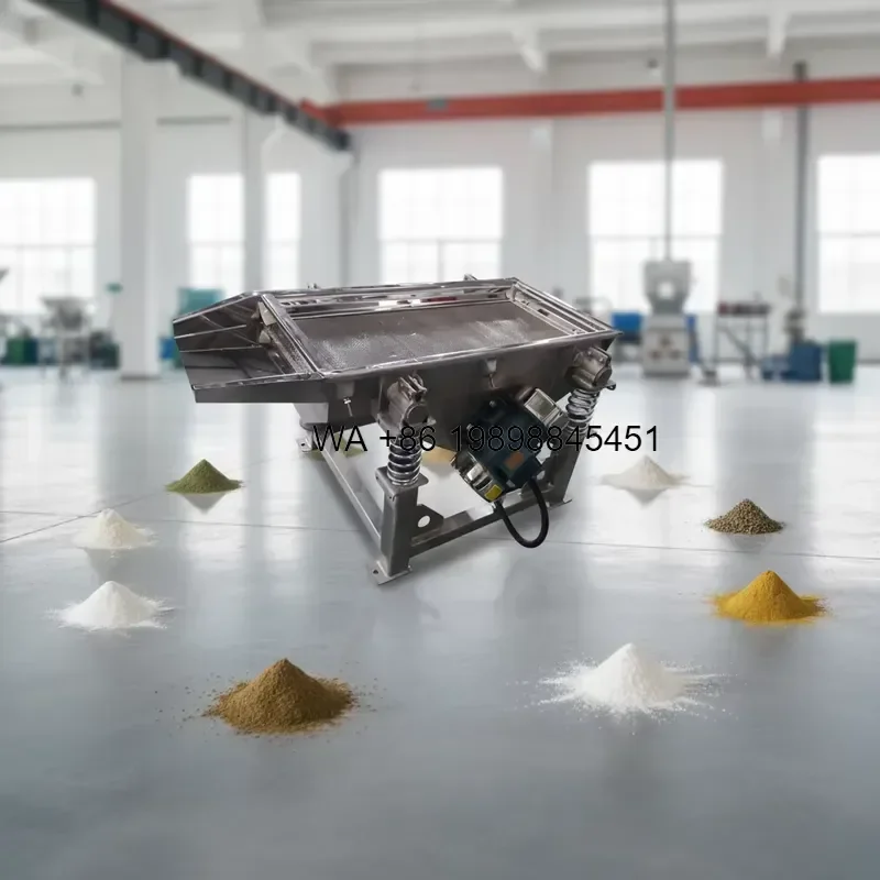 Wmwmnu Vibrating Screen Sifter for Food Material Cereal Maize Wheat Grain Sieve Power Screening