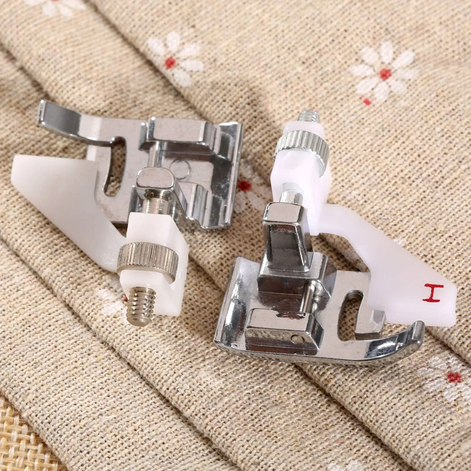 Metal Universal Snap on Blind Hem Household Sewing Machine Presser Foot for Brother Singer Janome Edge Stitching Embellish Laces