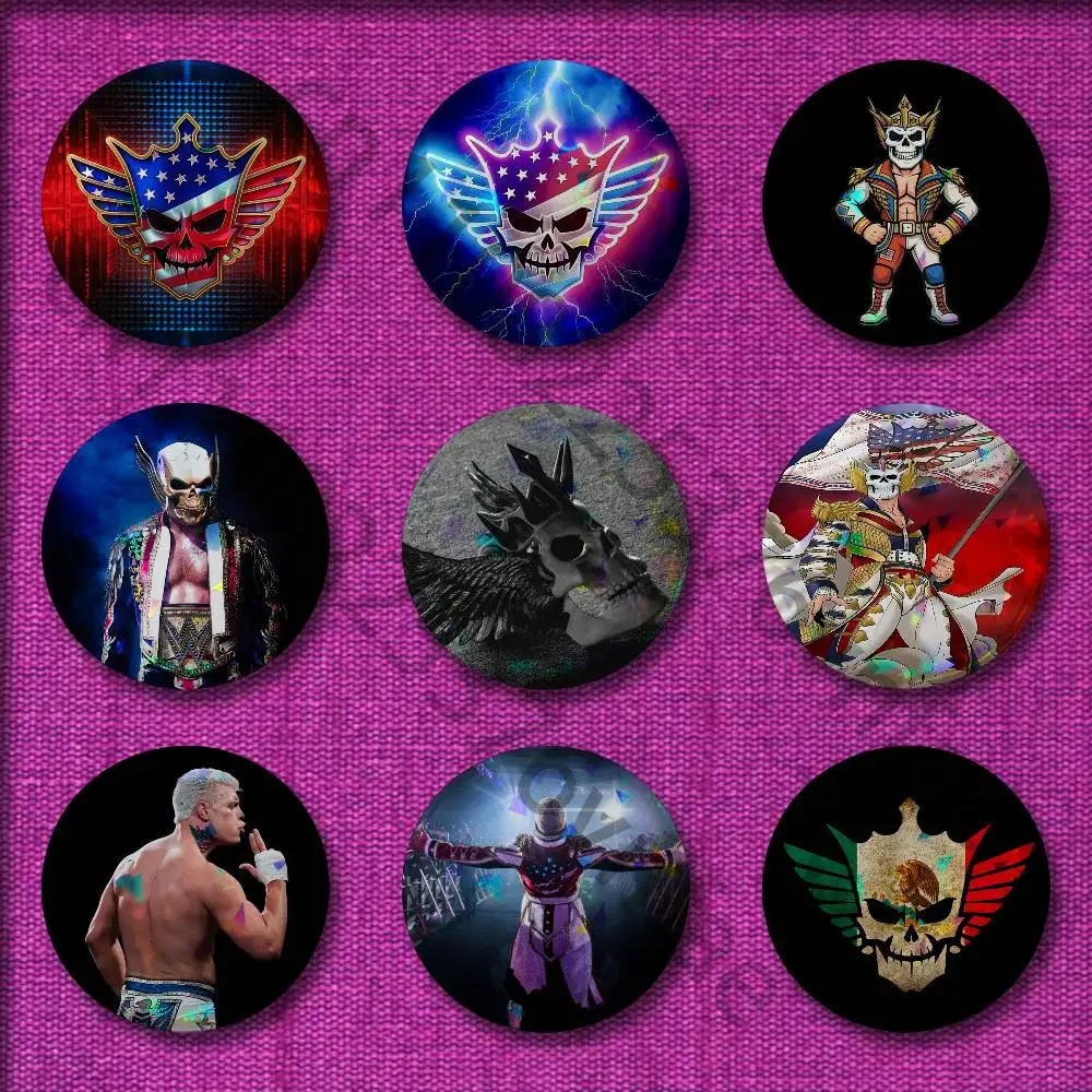 

Wrestler C-Cody Rhodes Badges 32mm 25mm 44mm 75mm 58mm Round Pin Brooch Hat Cap Souvenir Cosplay Gift Decorations