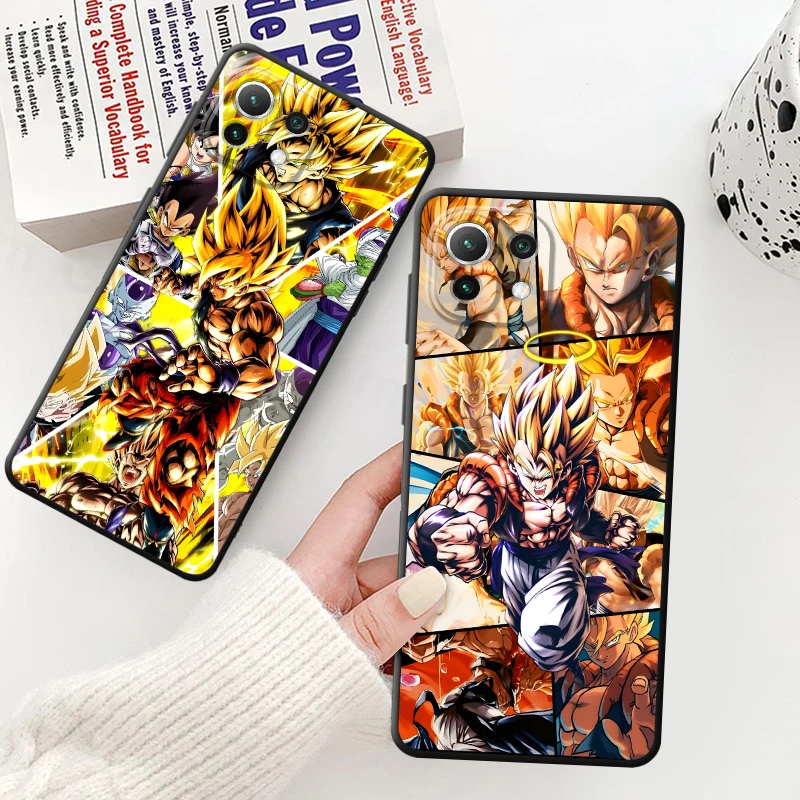Dragon Ball Anime Goku Custodia morbida nera per telefono per Xiaomi Mi 12X 11 12 13 Lite 10T 11T 12T Pro 13 14 15 Pro