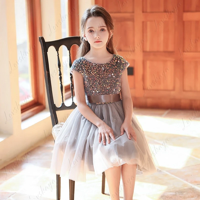 

New Girls' Dress High-end Children's Piano Performance Dress Girls' Catwalk Medium and Older Children's Dress