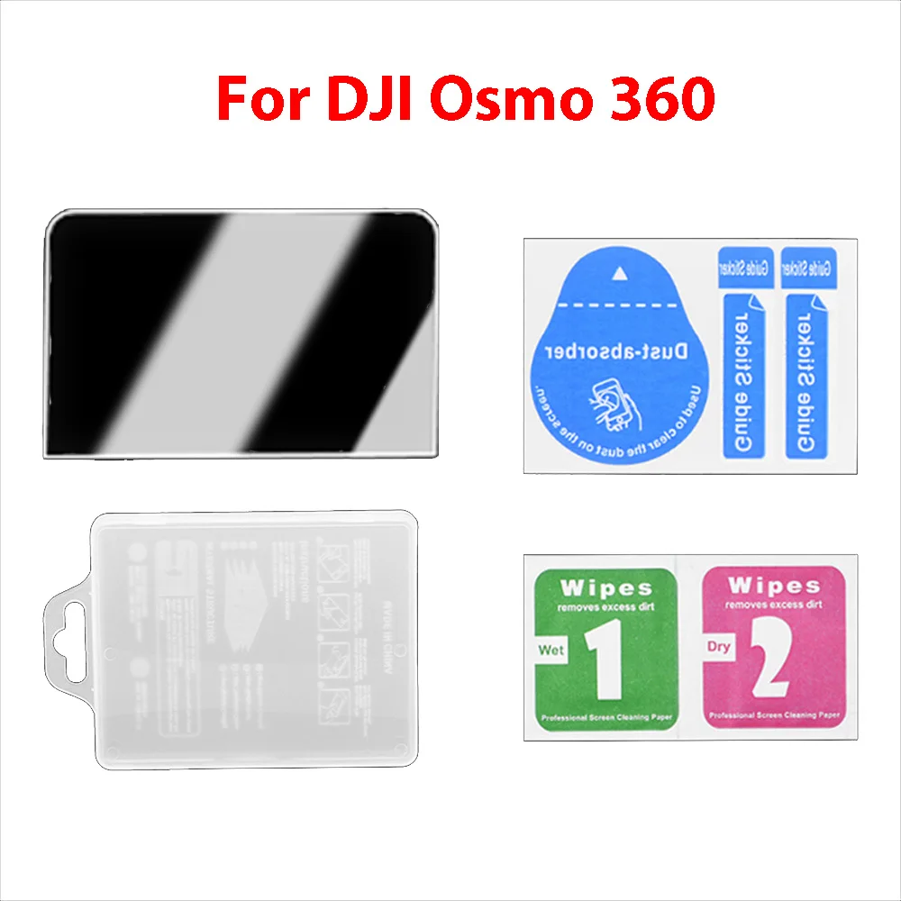 

For DJI Osmo 360 Tempered Glass Protective Film Set Panoramic Camera Anti-Scratch Protector Accessories
