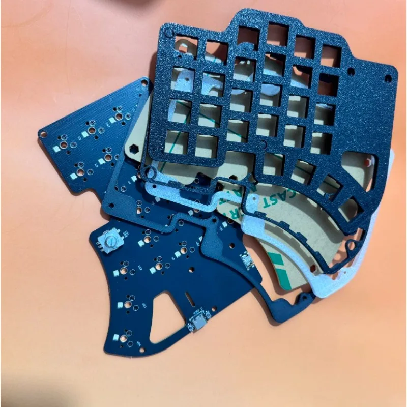 New Dilemma Split Keyboard Soldering PCB Custom DIY Wired RGB Single-mode Support VIA Mechanical Keyboard Accessories - Image 5