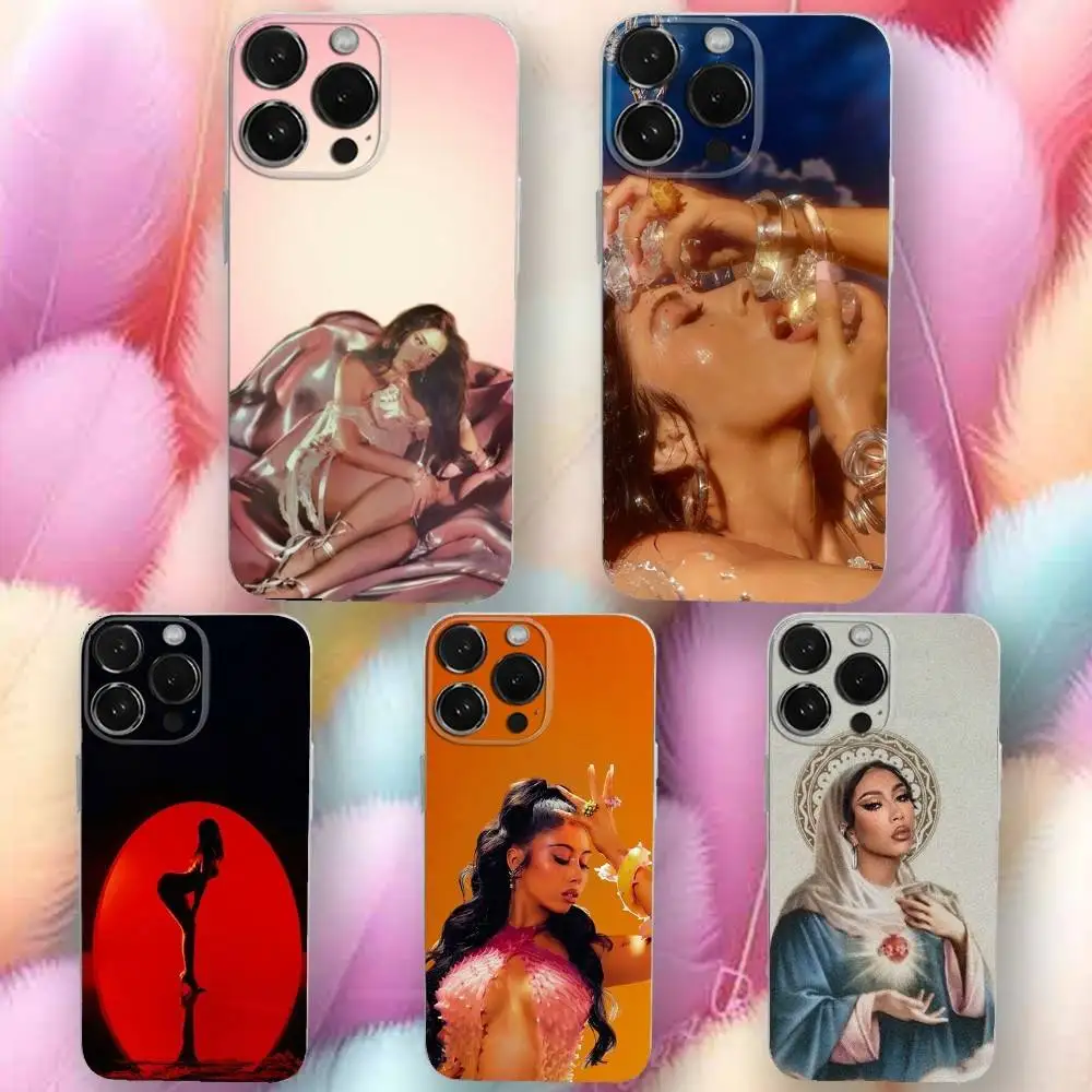 Hot Singer K-Kalis Uchis Phone Case For iPhone 16,se4,15,14,13,12,11 Plus,Pro,Max,XR,XS,X,Plus,SE,Mini Transparent Soft Cover