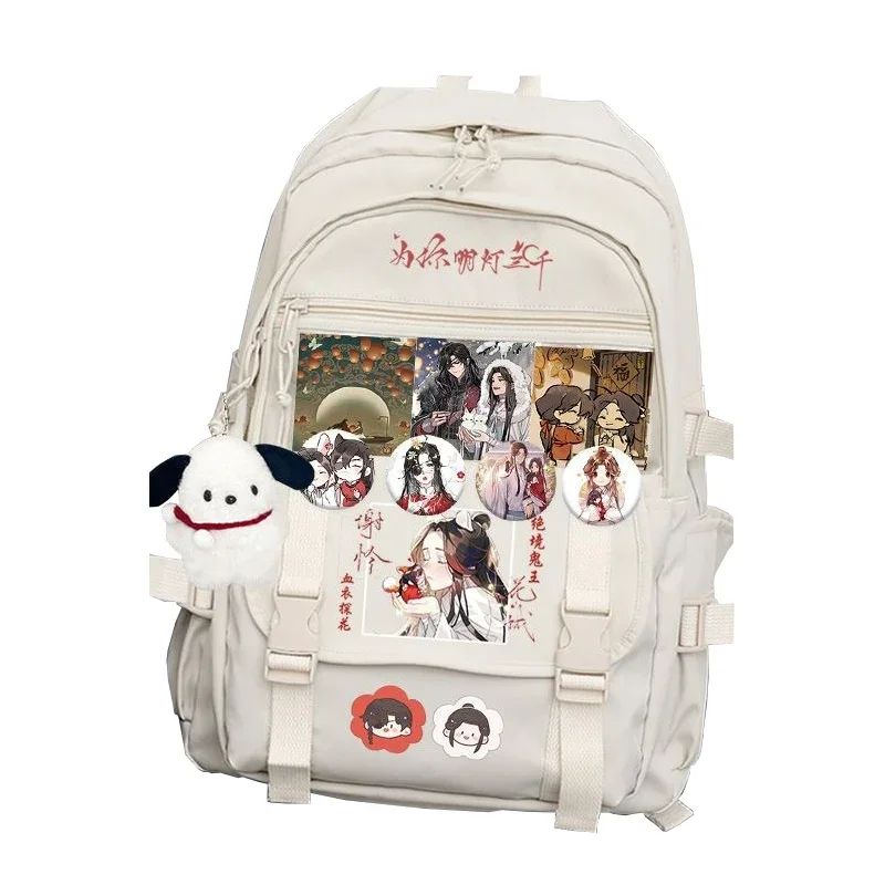 

31×44×13cm Black White, Heaven officials blessing, Tian Guan Ci Fu, Anime, Clear Ita School Bags, Backpacks, Girls
