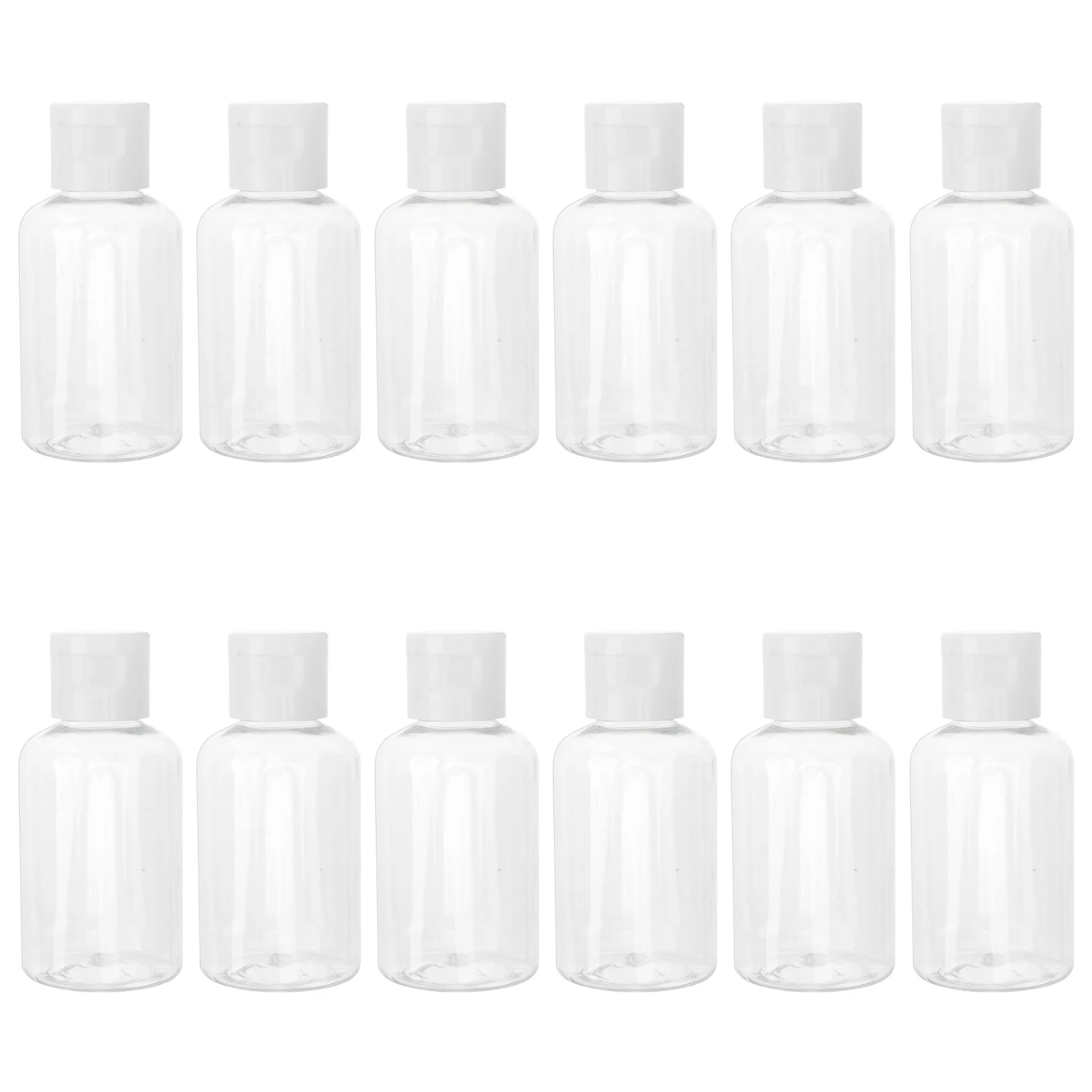 

12pcs Travel Bottles 50ml Plastic Empty Bottles with Cap Refillable Containers Lotion Sample Leak Proof Durable