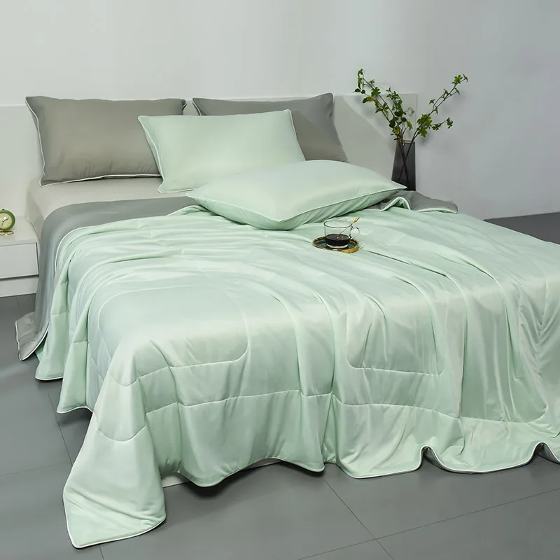 

Одеяло летнее с шелковым мороженым, простые и прохладные одеяла из чистого хлопка для мытья, с кондиционером, летнее одеяло