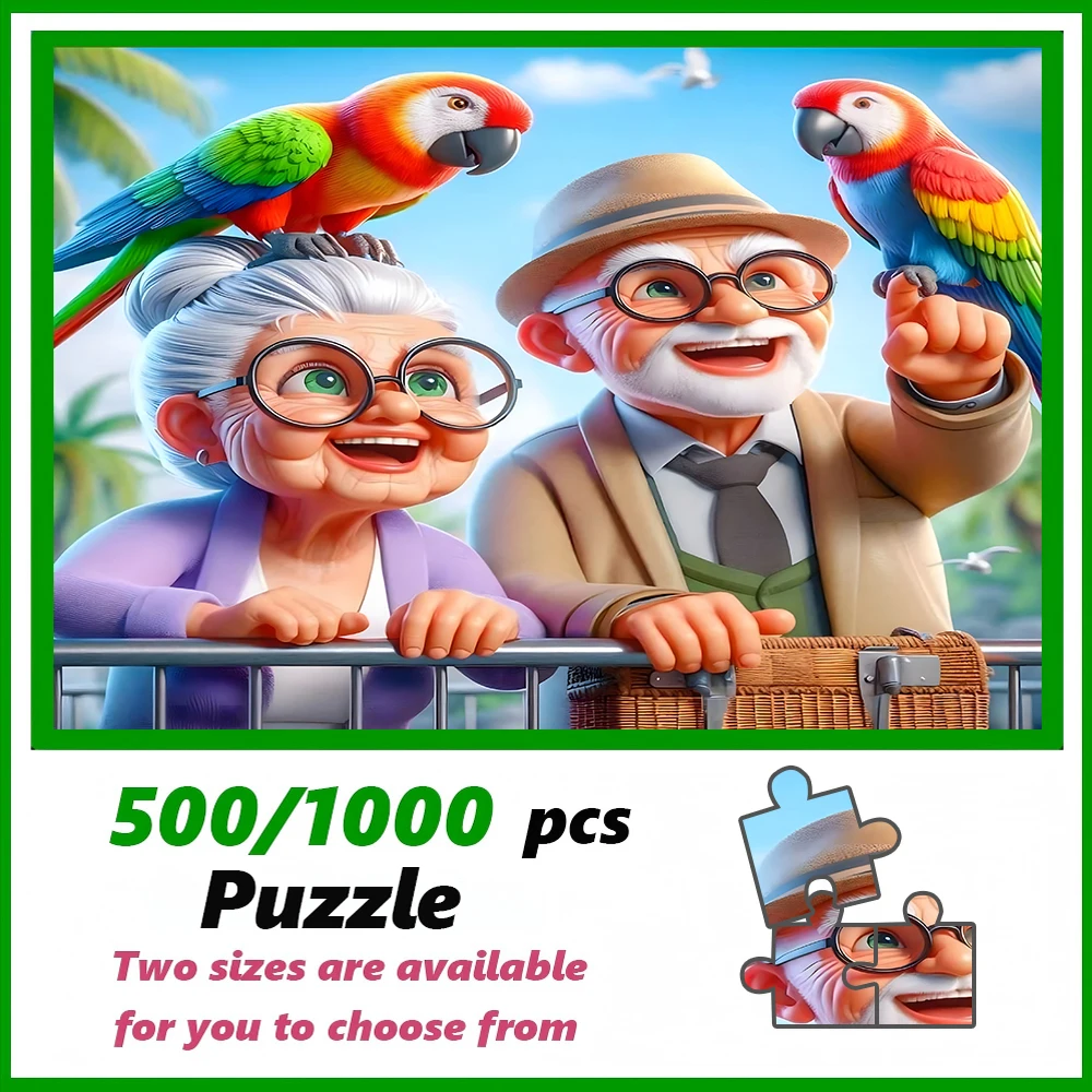 

A high-quality 500/1000-piece puzzle, perfect for adults, is a fun family game that helps relieve stress and is great for birthd