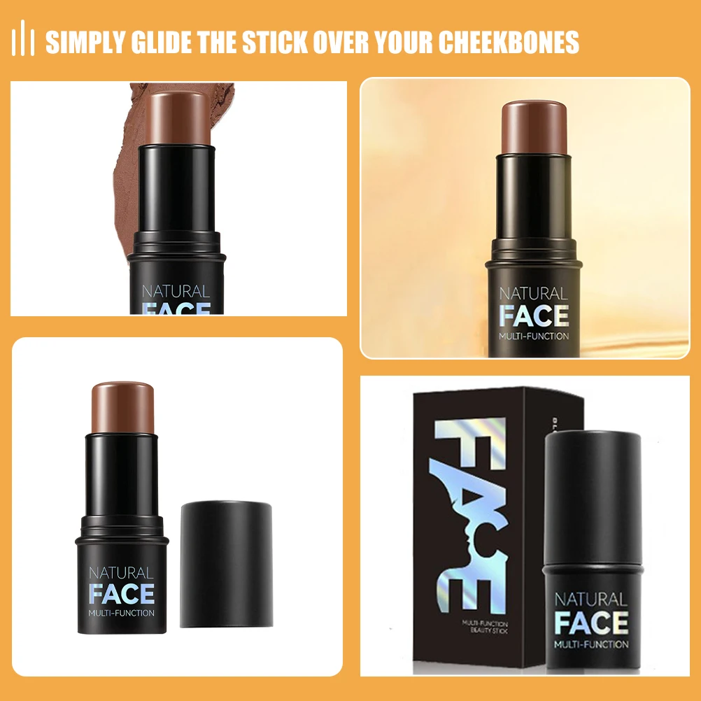 Stick illuminante per il trucco del viso, penna illuminante per contorno, illuminante per il viso portatile multiuso, per principianti