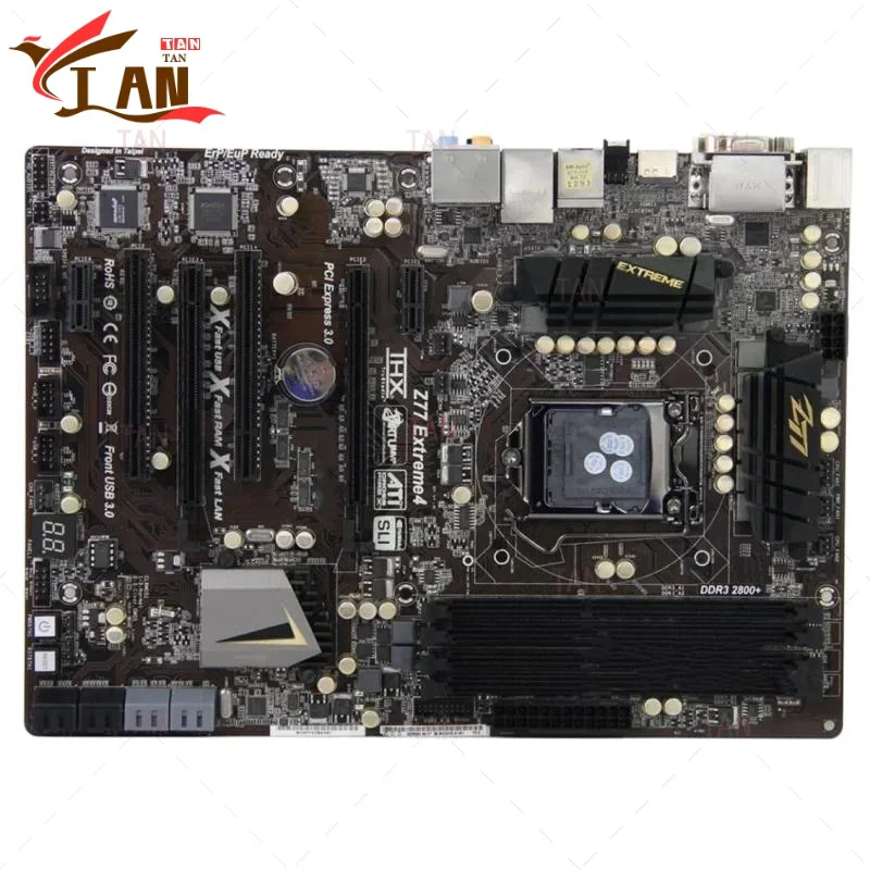 Para placa base Asrock Z77 Extreme4 Z77 32GB LGA 1155 DDR3 ATX placa base 100% probado envío rápido TT
