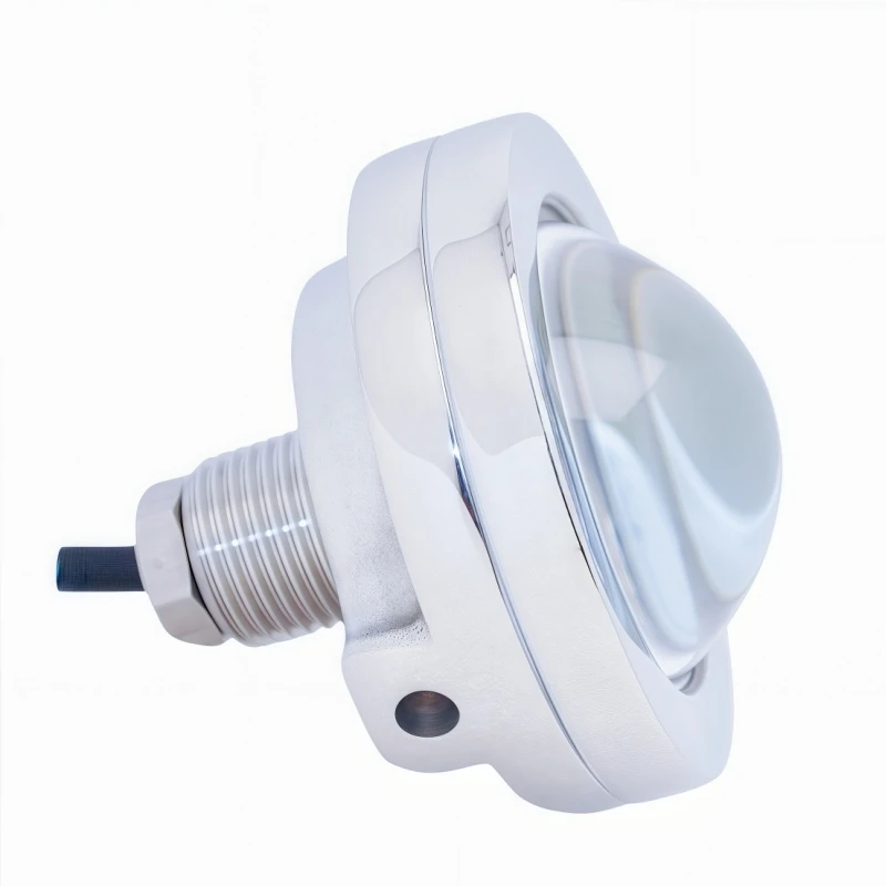 Underwater Boat Light, 120W Single-Color, Model DWP70-120W, IP68 316SS Marine Hardware, 12V, for Marine Yacht Boat Transom Dock