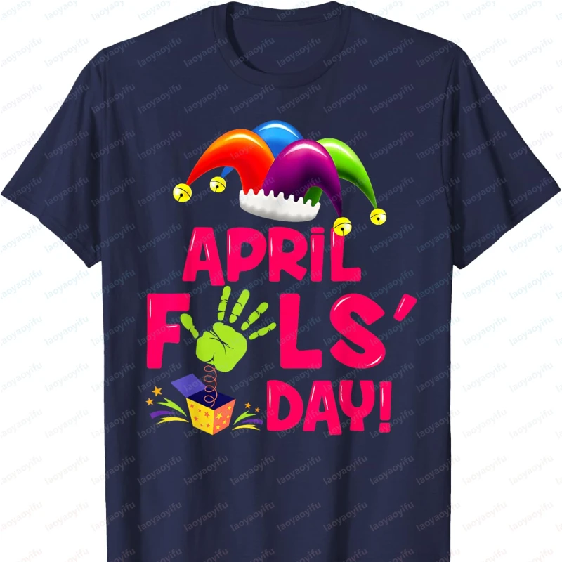 Funny April Fool's Day 2026 April 1st Fools Day Jokes Pranks T-Shirt Gothic Women Clothing Kawaii Clothes Aesthetic Clothes Tops