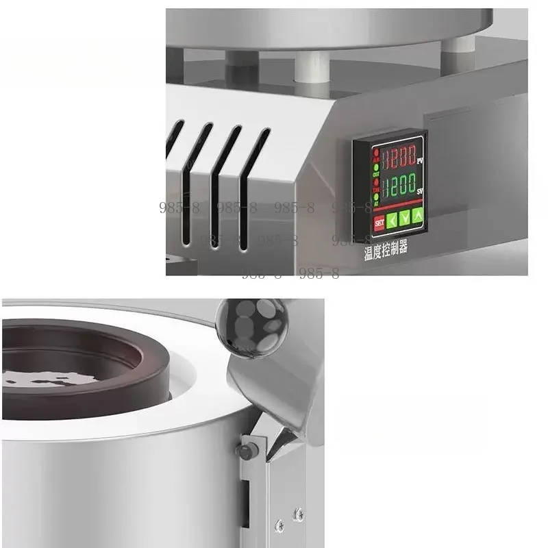 Gas-Free 10kg 220V Metal Melting Furnace 3300W Lab Muffle Furnace, Convenient for Melting Copper, Gold, Aluminum