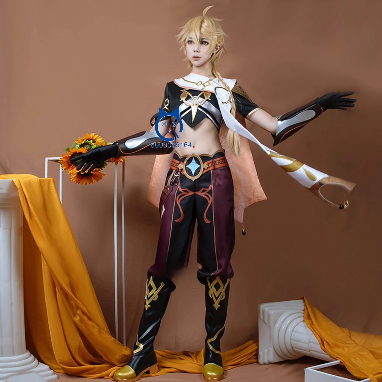 

Popular Game Genshin Impact Cosplay Costume Anime Aether High Quality Role Playing Clothes for Men Adult Comic Con Party Outfit