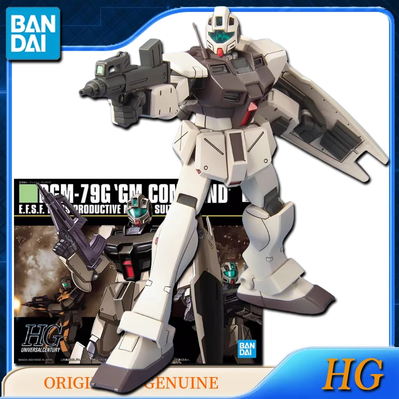 Bandai Original Genuine HG GUNDAM DGM-79G 'GM COMMAND' Anime Action Figures Toys for Kids Gift Assembly Model Ornaments