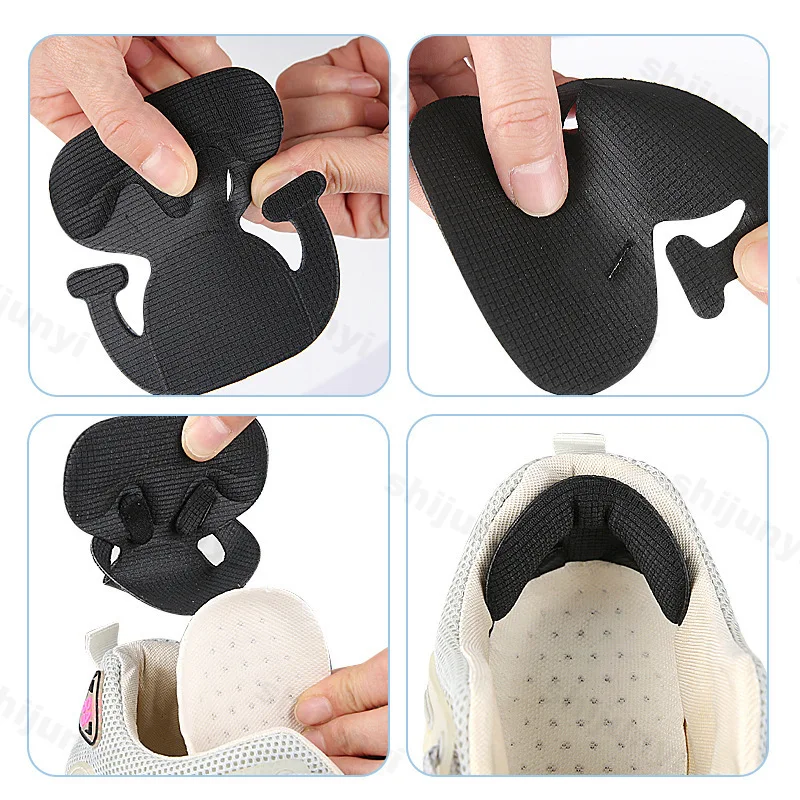 Adhesive Free Heel Patch Insoles Patch Heel Pads for Sport Shoes Back Antiwear Feet Pad Cushion Insert Insole Adjustable Size