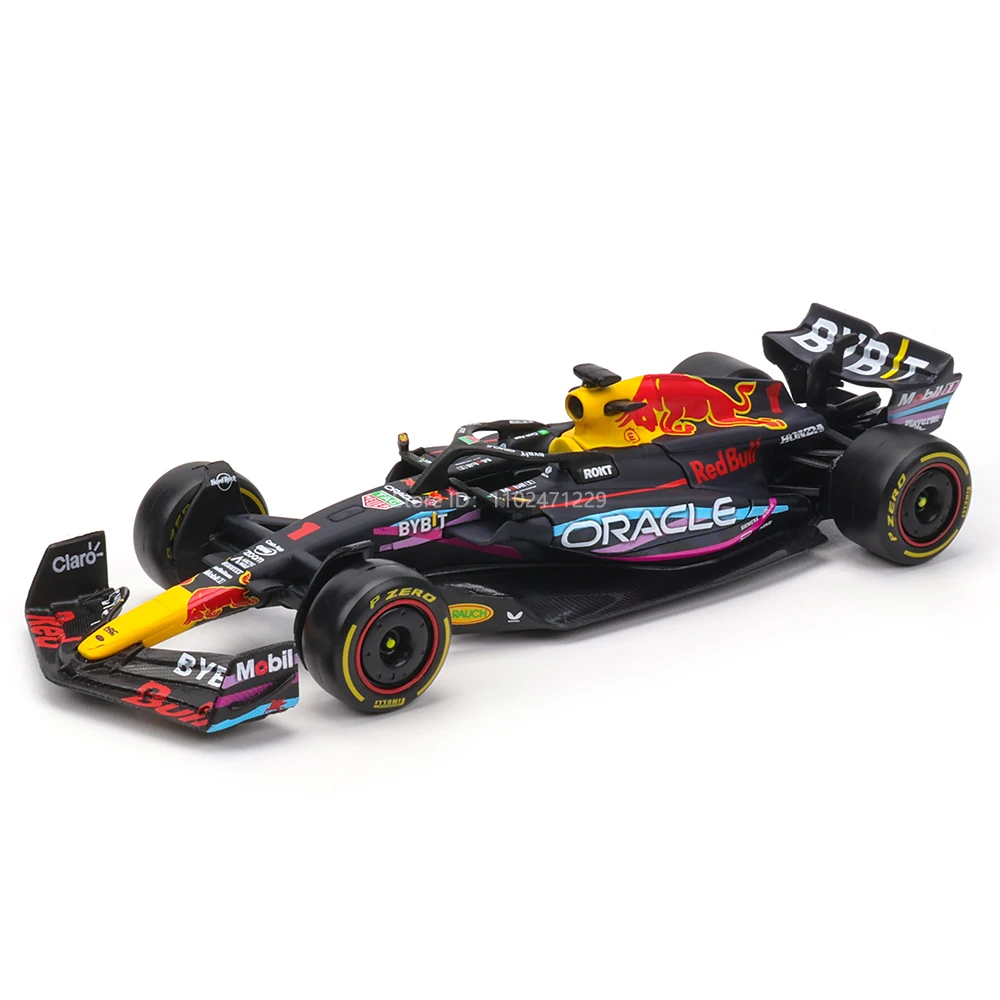 Bburago 1:43 NEW 2023 F1 Red Bull Racing RB19 Miami 1# Verstappen 11#  Perez Special Paint Formula One Alloy Super Toy Car Model