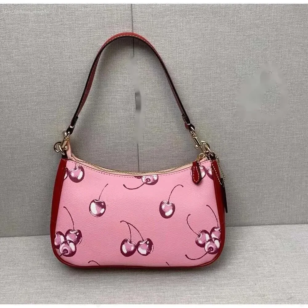 Collins Jefrey Cherry Teri shoulder Bag Swinger Women Axillary designer handBag fashion bag Purse Genuine leather Top Quality Fl