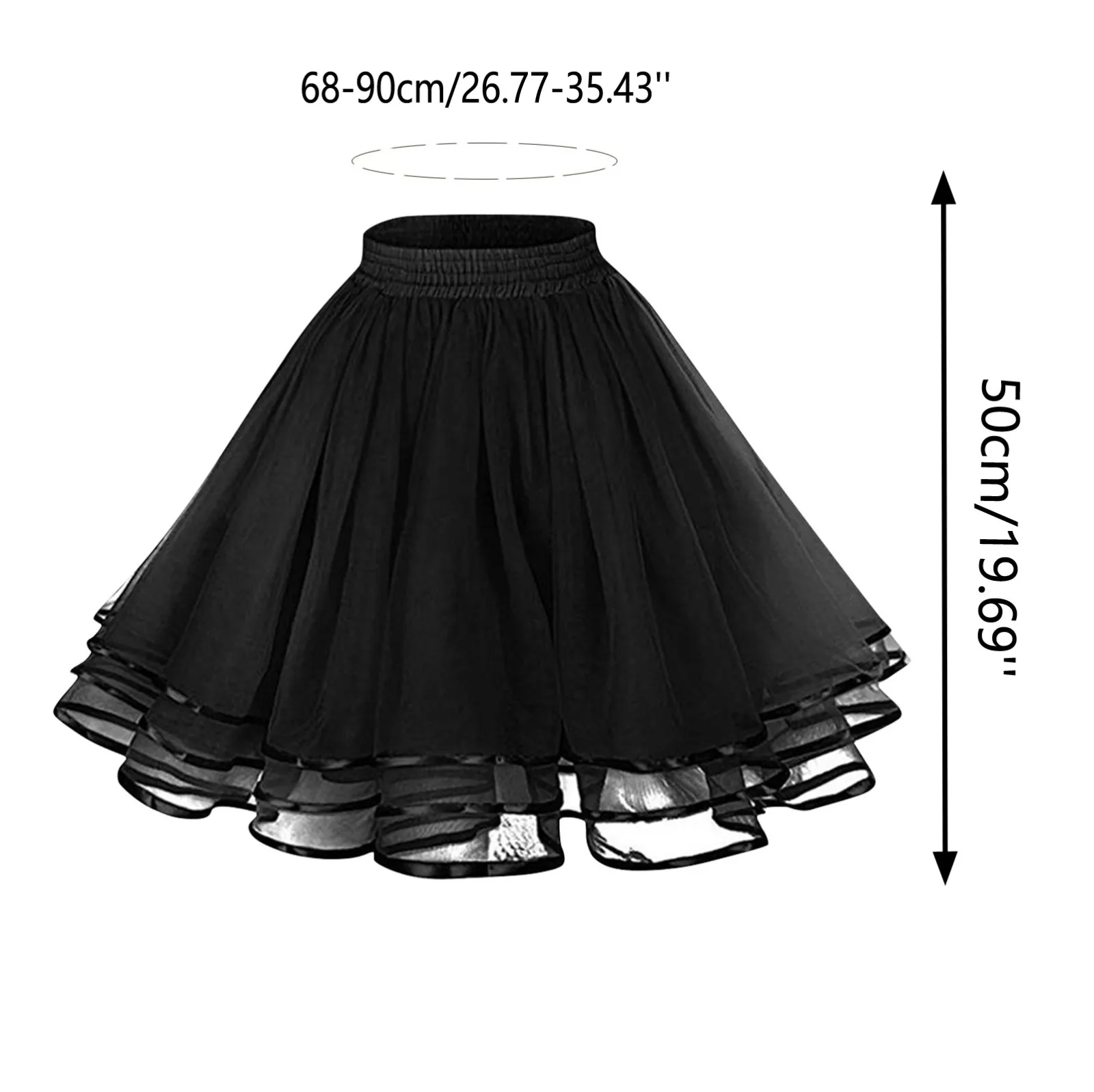 2024 Women Swing Tutu Princess Skirt Layered Tulle Ballet Dance Pettiskirts Cute Party Puffy Skirt Petticoat Underskirt