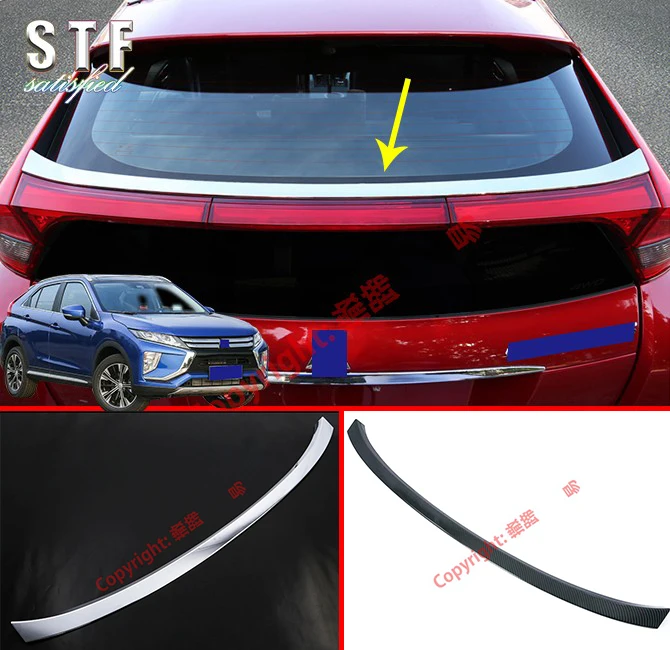 ABS Rear Spoiler Wing Trim For Mitsubishi Eclipse Cross 2018 2019 Car Accessories Stickers