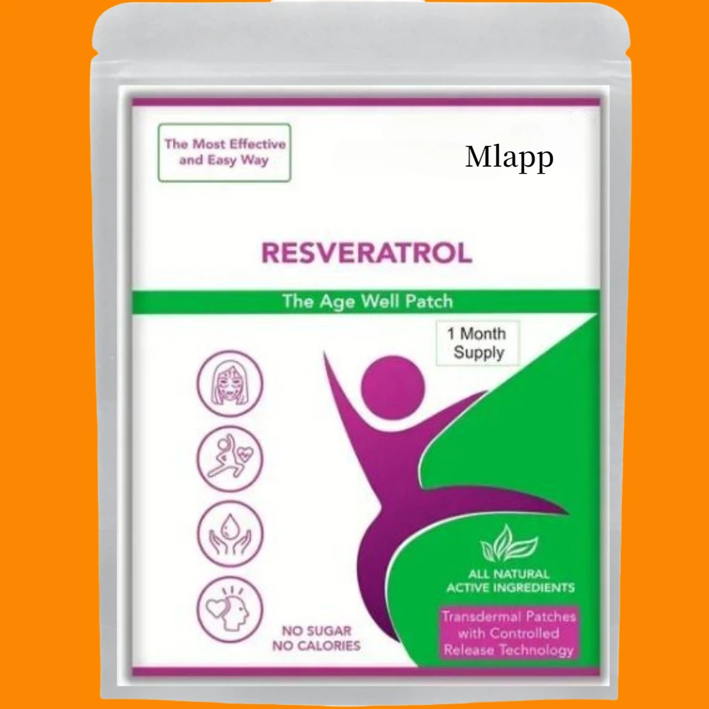 Resveratrol Patches - Transdermal Patches 30 Patches One Month Supply-USA Made