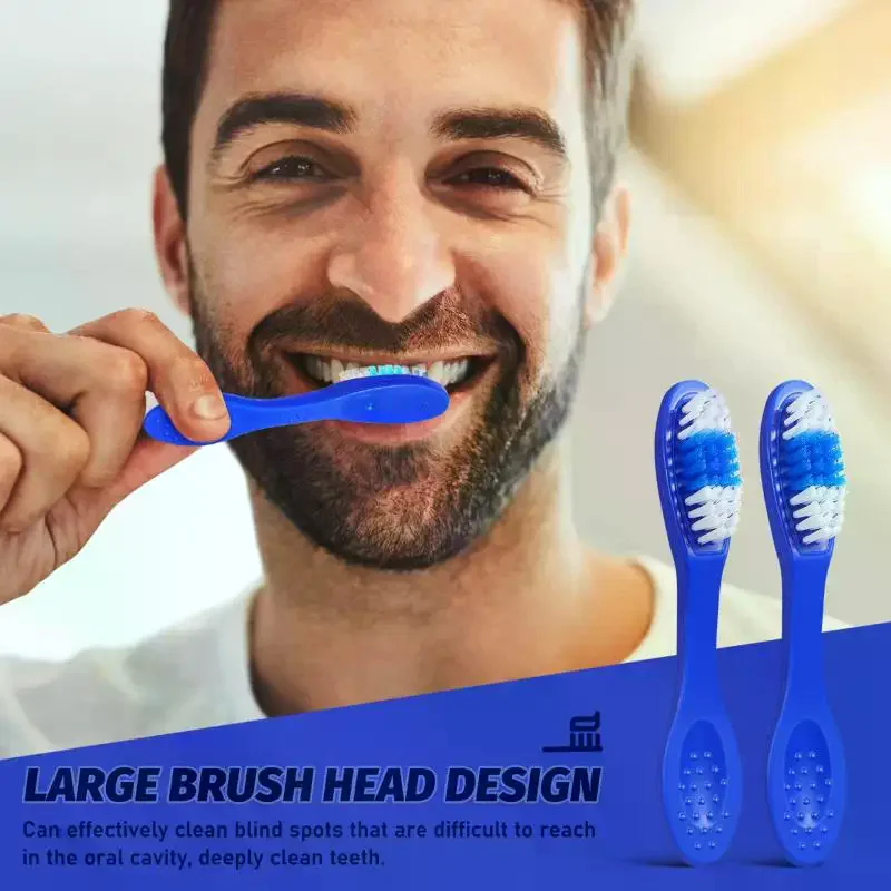 10Pcs Mini Handle Toothbrush Thumbprint Portable Short Handle Soft Bristles Toothbrush For Travel Teeth Cleaning