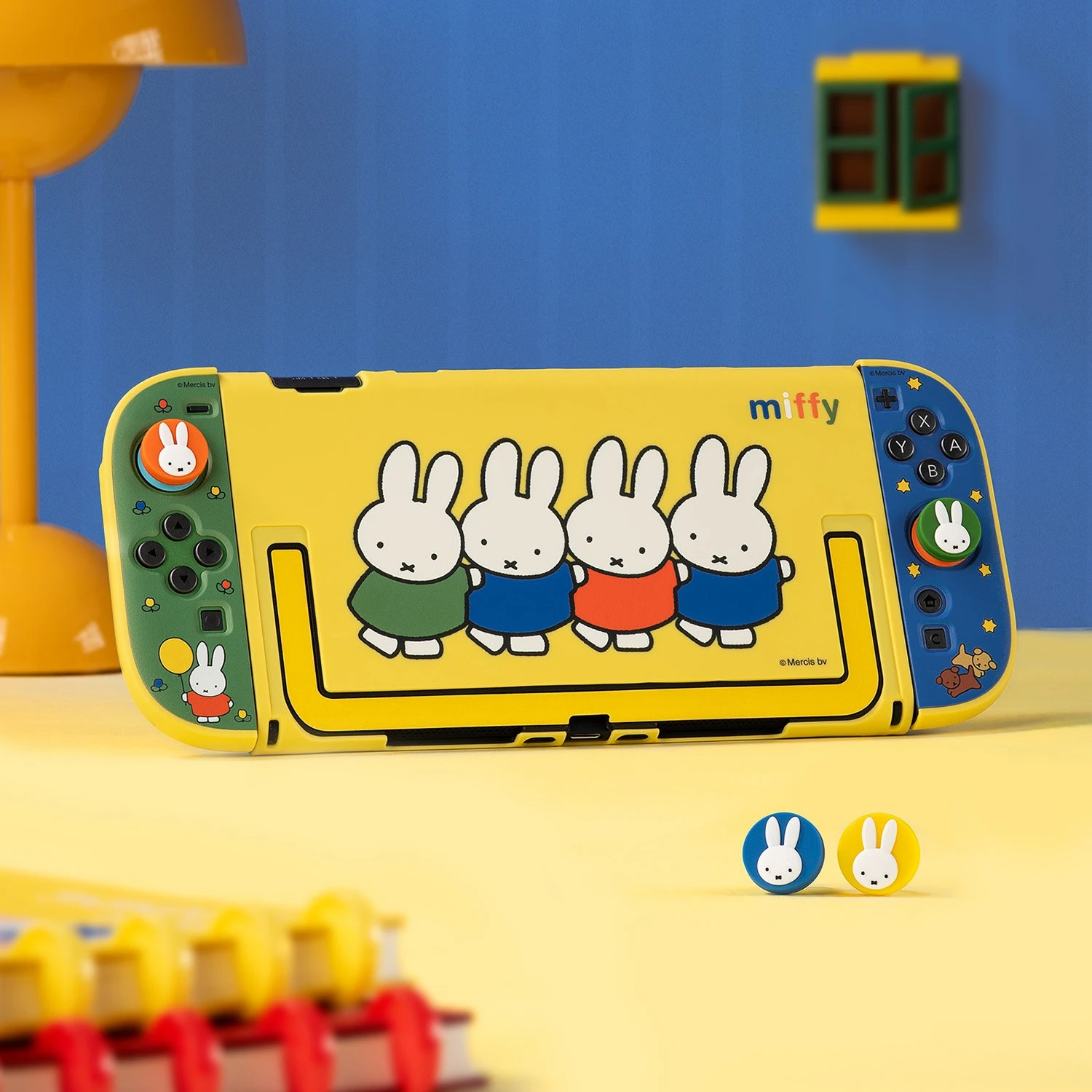 Miffy Switch Oled Ns2 Protective Case With Joy Con Thumb Grip Caps Anti Drop Colorful Gaming Accessories Protective Case - view 3