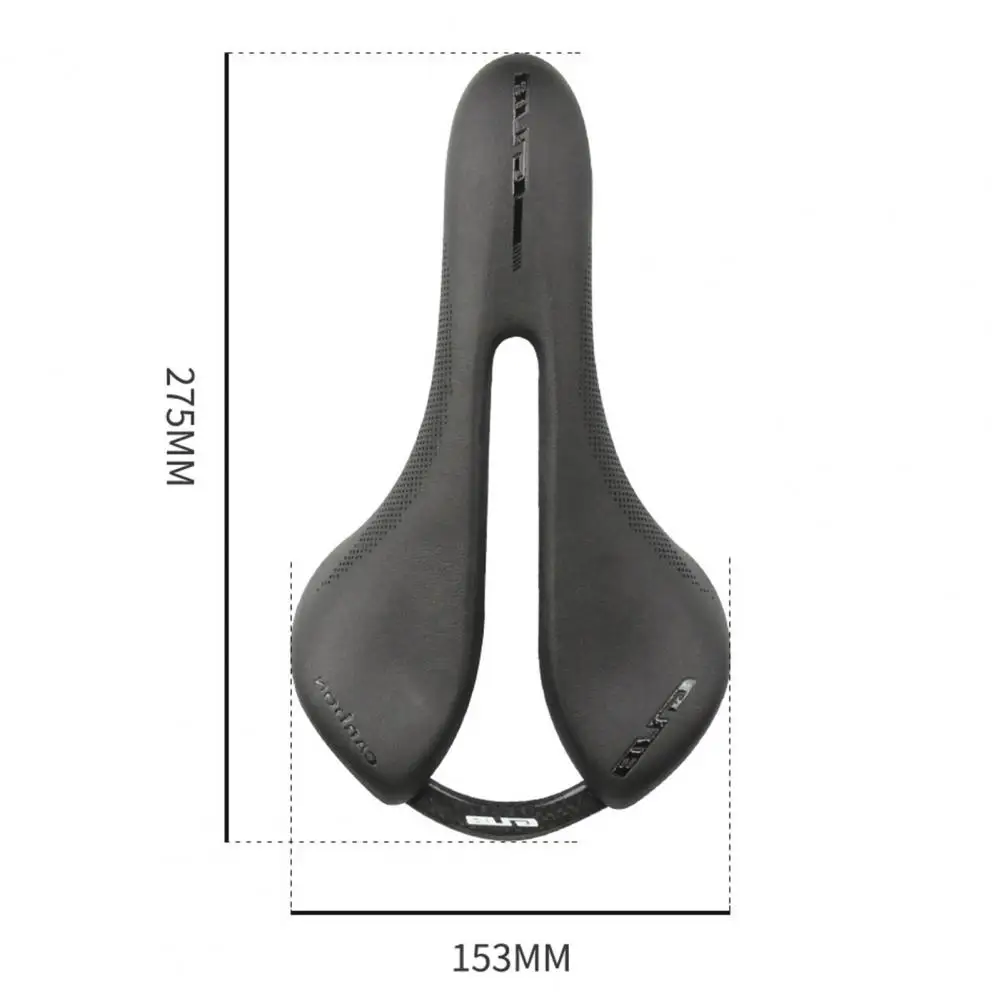 Riding Saddle Ultra Light Hollow Design Lightweight High Strength Wear-resistant Damping Microfiber Faux Leather Road Bike