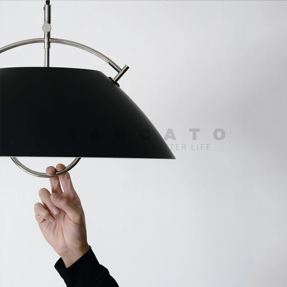 

Design Decor Led Ceiling Chandelier Round Metal Black for Bedroom Track Bar Pendant Lamp Home E27 Modern Indoor Lighting Fixture