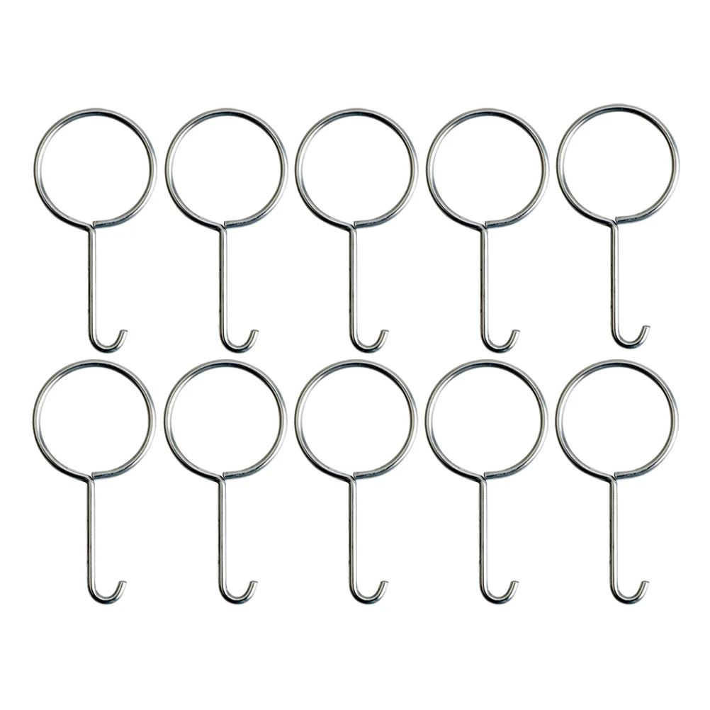 

10 Pcs Puller Drain Lifting Hook Shower Grate Lifter Lifters Plunger Hooks Silver